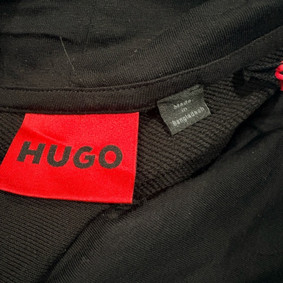 Hugo Boss Men's Danohood Long-Sleeve Logo Hoodie | size: M | Color:Black - Picture 7 of 10